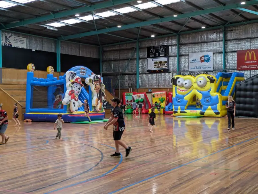 Paw Patrol, Minions and the carnival games inside an indoor sports stadium — Perth, WA